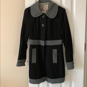 Black and Grey trench coat